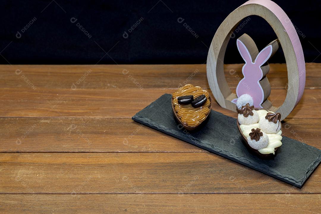 Ovos de páscoa de chocolate Imagem JPG