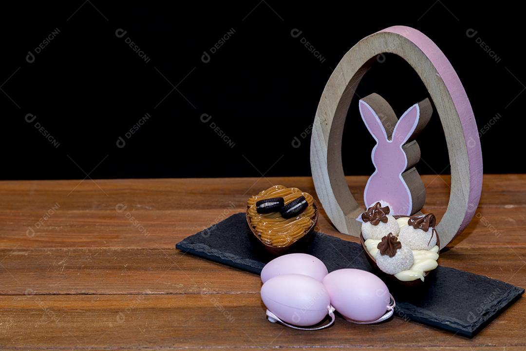 Ovos de páscoa de chocolate Imagem JPG