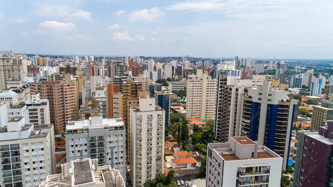 Lagoa do Taquaral em Campinas, vista de cima, parque de Portugal, São Paulo, Brasil JPG