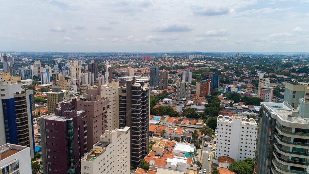 Lagoa do Taquaral em Campinas, vista de cima, parque de Portugal, São Paulo, Brasil JPG