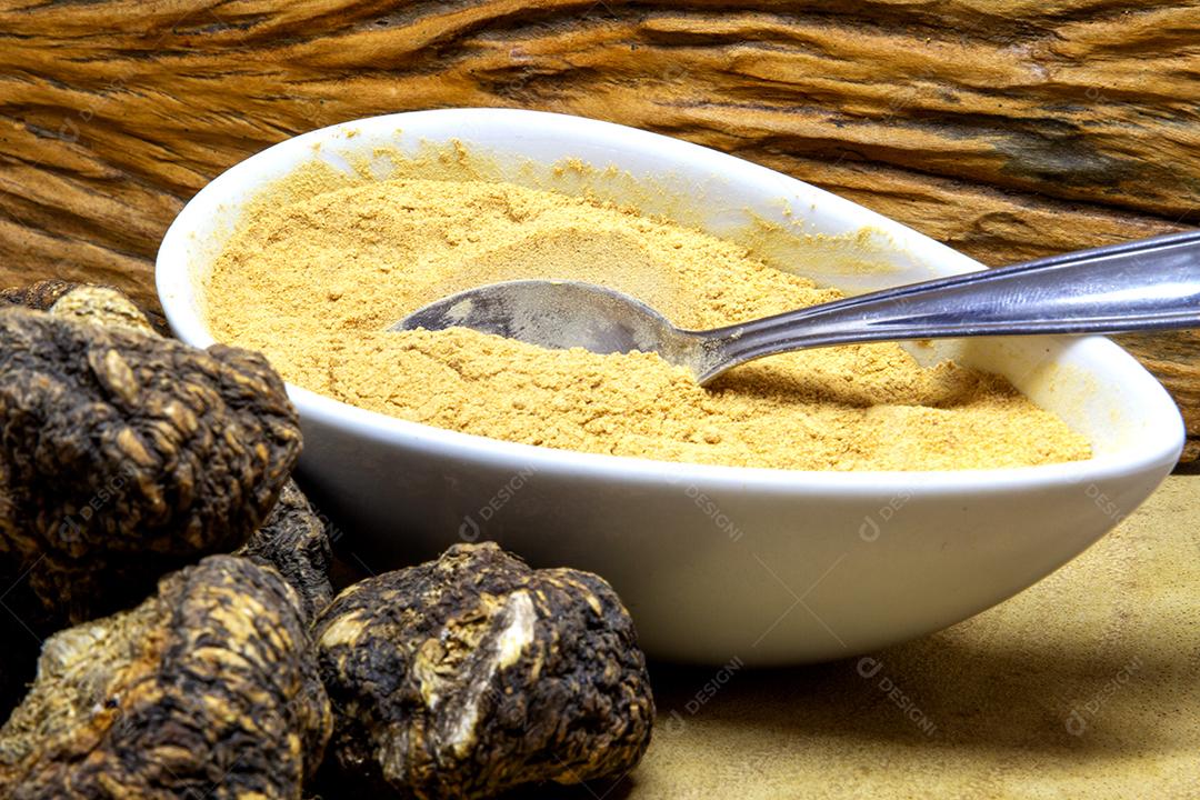 Açafrão em pó. Temperos e chás JPG