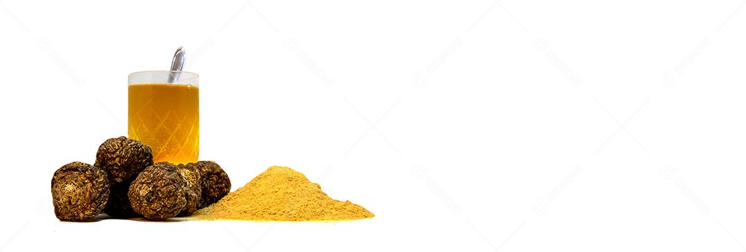 Chá de gengibre. Gengibre em pó JPG