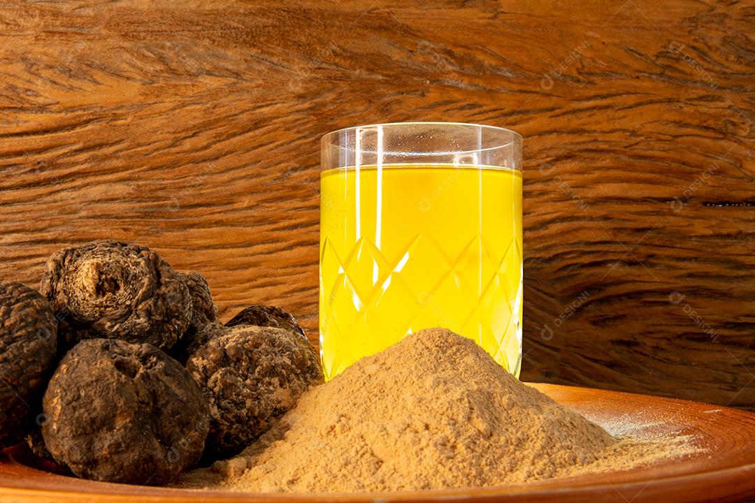 Chá de gengibre. Gengibre em pó JPG