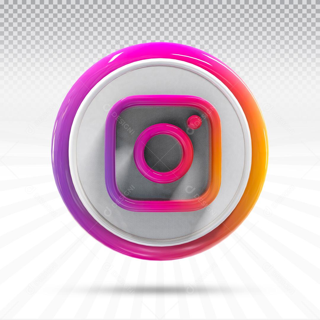Ícones Instagram Rede Social PSD Editável