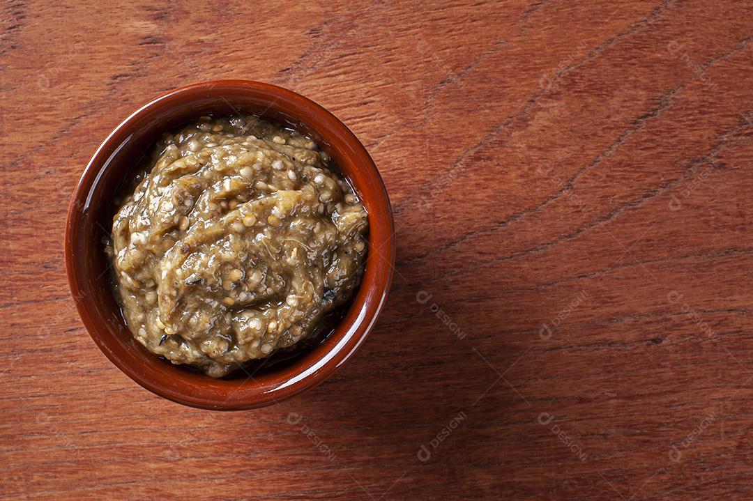 Baba Ganoush. Pasta de berinjela defumada, típica da culinária árabe JPG