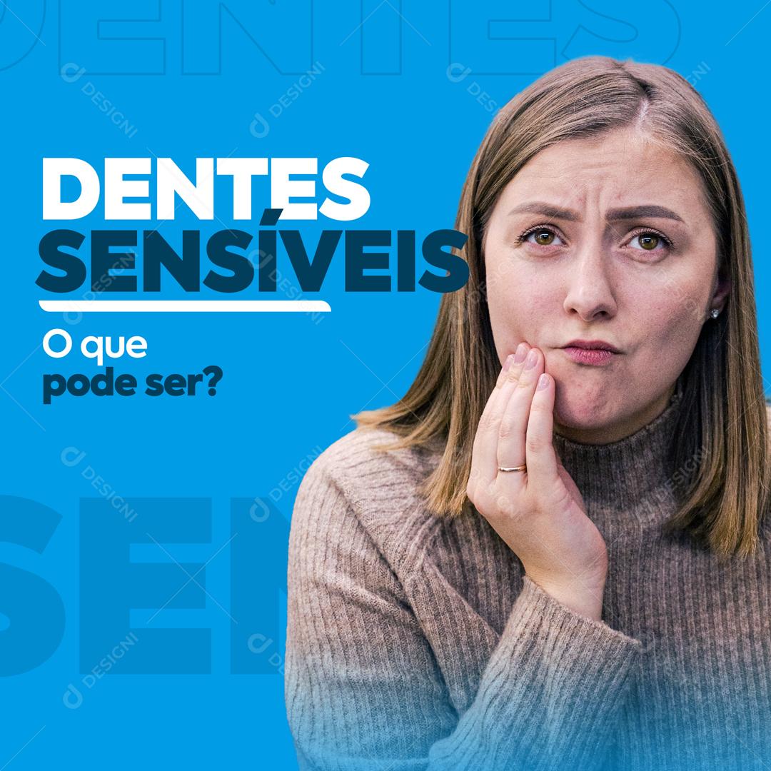 Dentes SensíveisO Que Pode Ser Social  Media PSD Editável