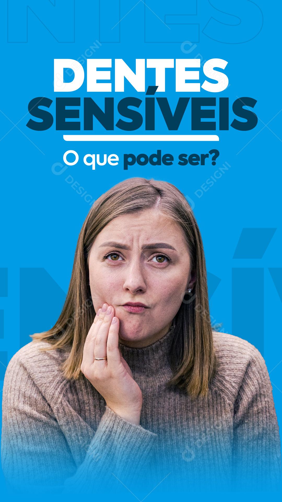 Dentes Sensíveis O Que Pode Ser Social  Media PSD Editável