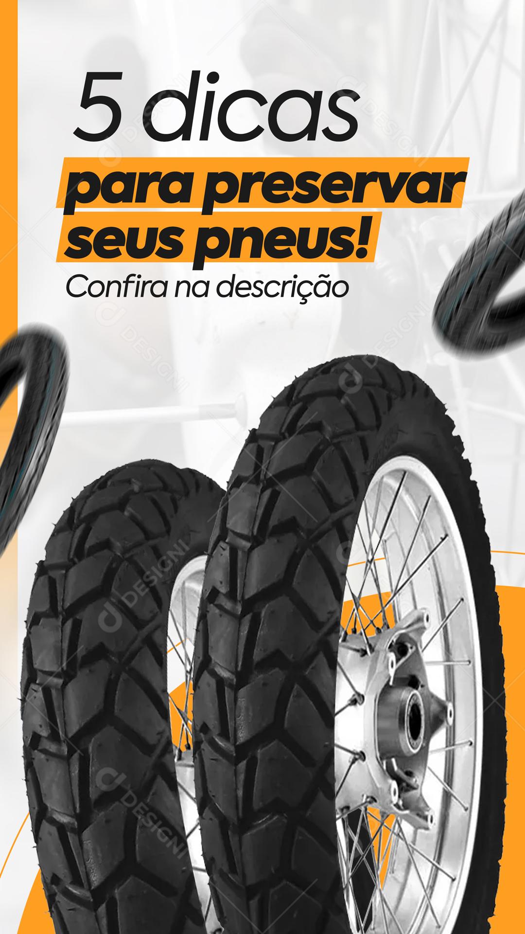 5 Dicas Para Preservar Seus Pneus Social Media PSD Editável