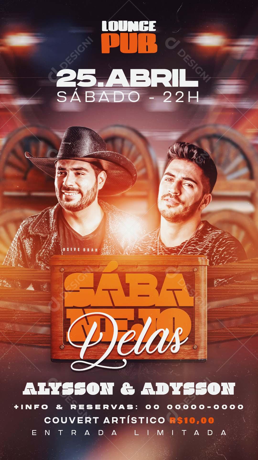 Flyers Sábanejo Delas Agenda Social Media PSD Editável