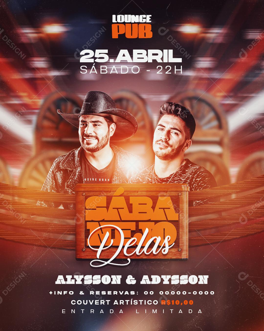 Social Media Sábanejo Delas Agenda Flyers PSD Editável