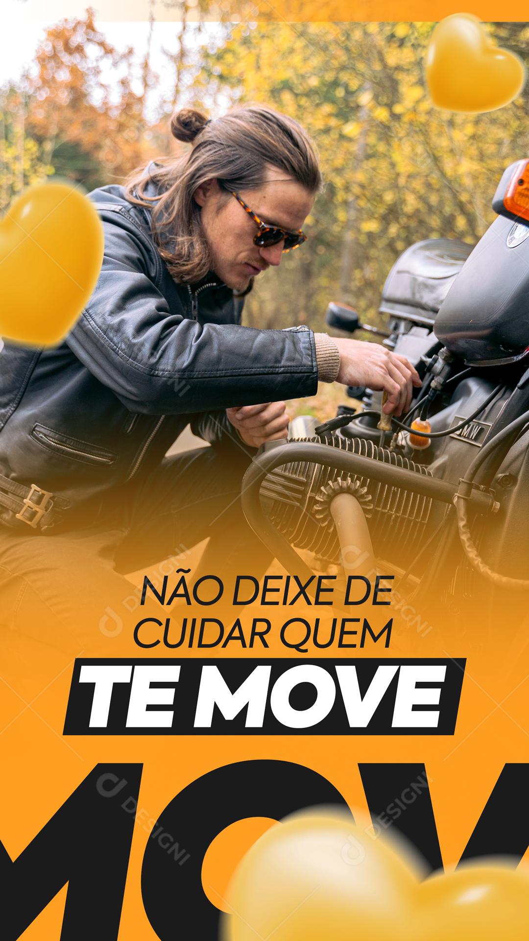 Não Deixe De Cuidar De Quem te Move Social Media PSD Editável