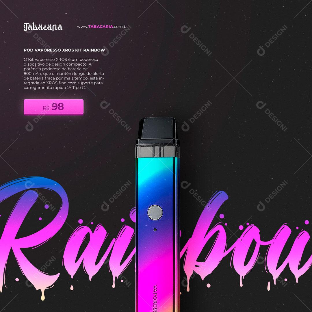 Post Vape Pod Cigarro Electrónico Social Media PSD Editável