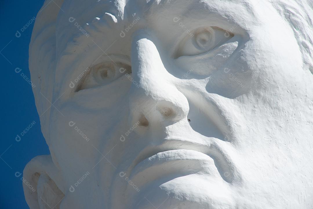 Juazeiro do Norte, Ceará peregrinos visitando a estátua do Padre Cícero