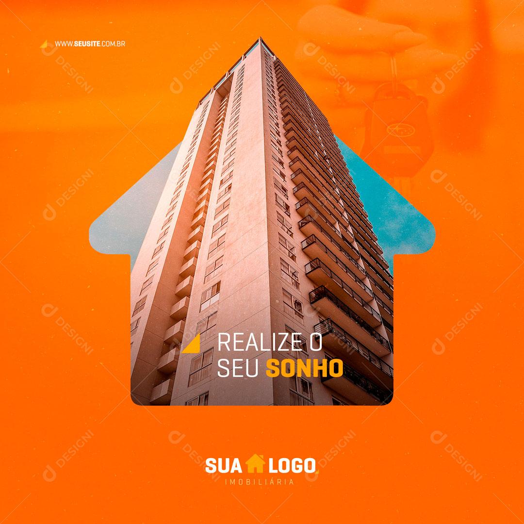 Post Casa Própria Apartamento Financiamento Consórcio Imóveis Social Media PSD Editavel