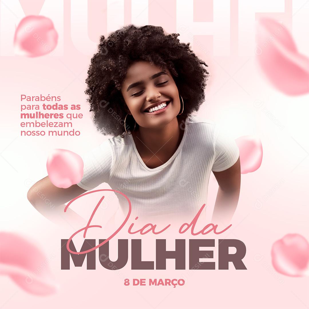 Social Media Dia Da Mulher 8 De Março PSD Editável