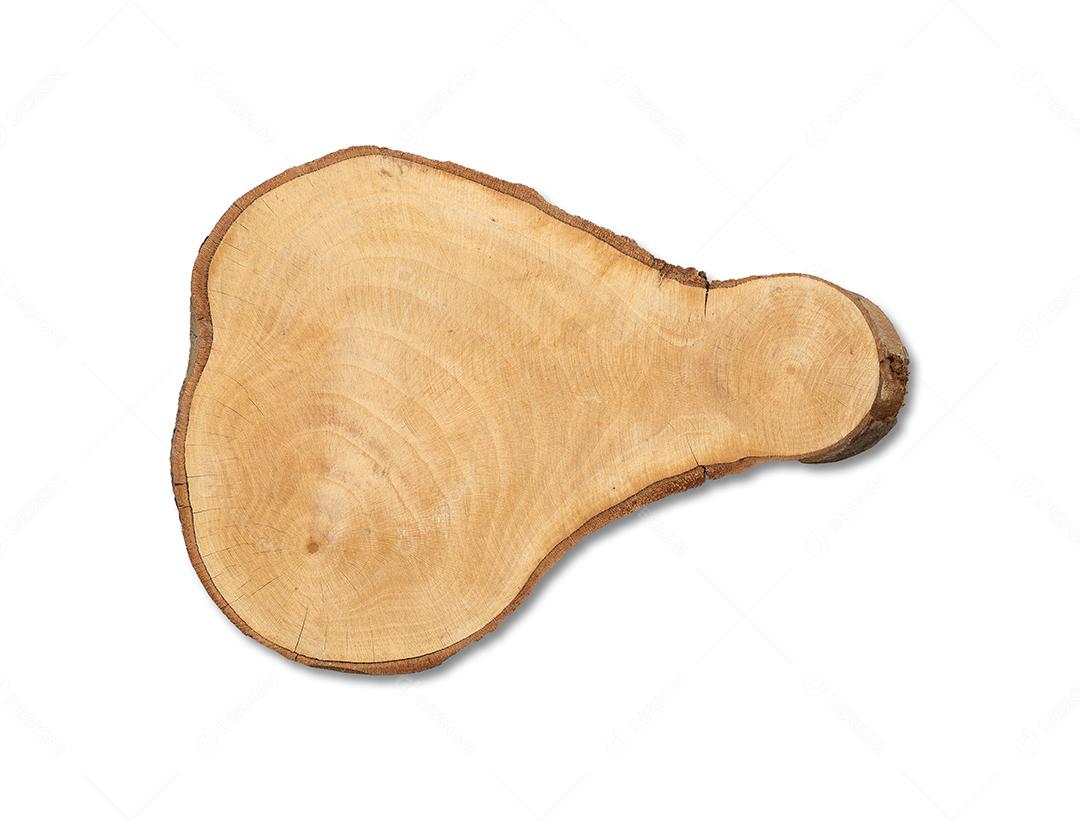 Placa de madeira rústica vazia isolado sobre branco JPG