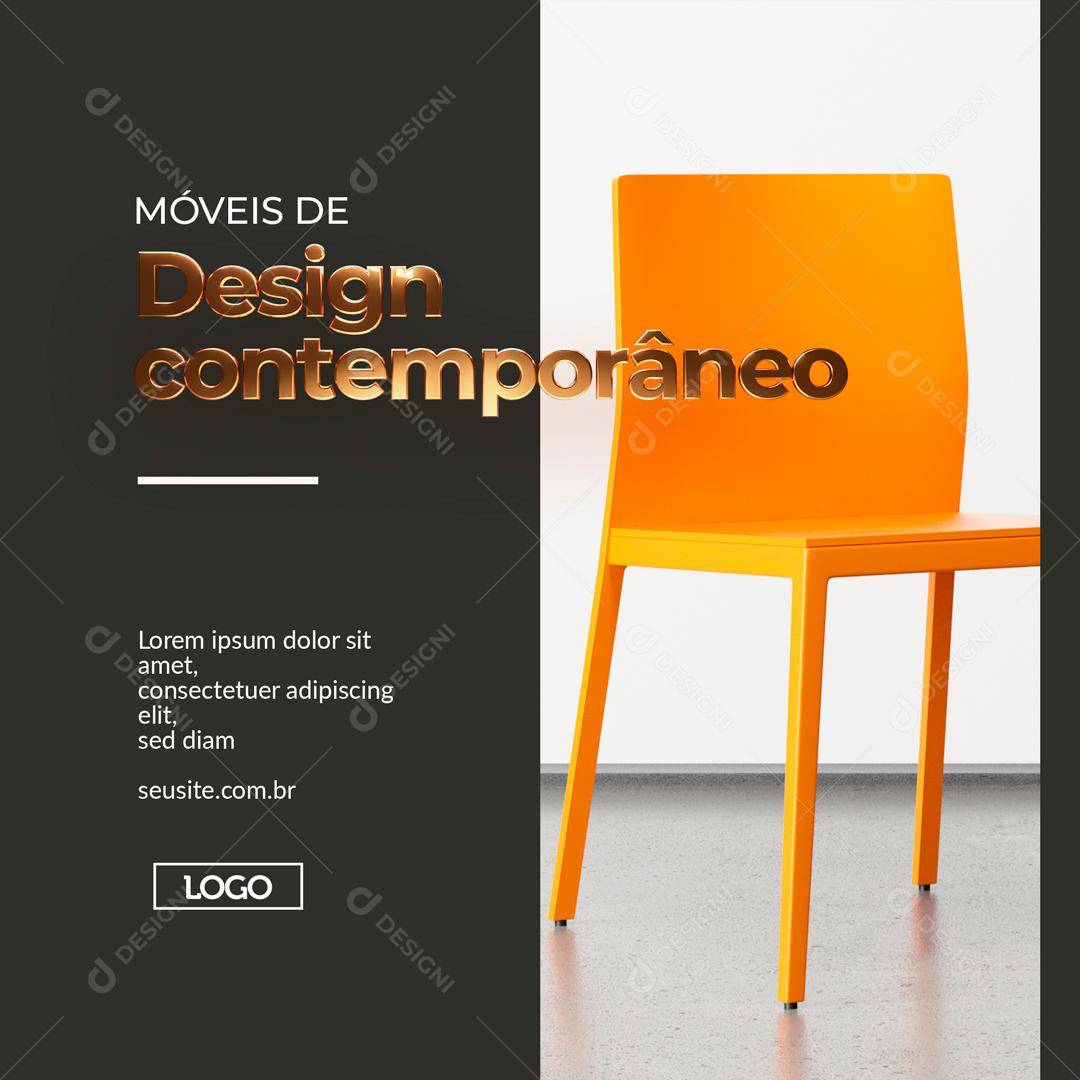 Moveis De Designe Contemporâneo Social Media PSD Editável