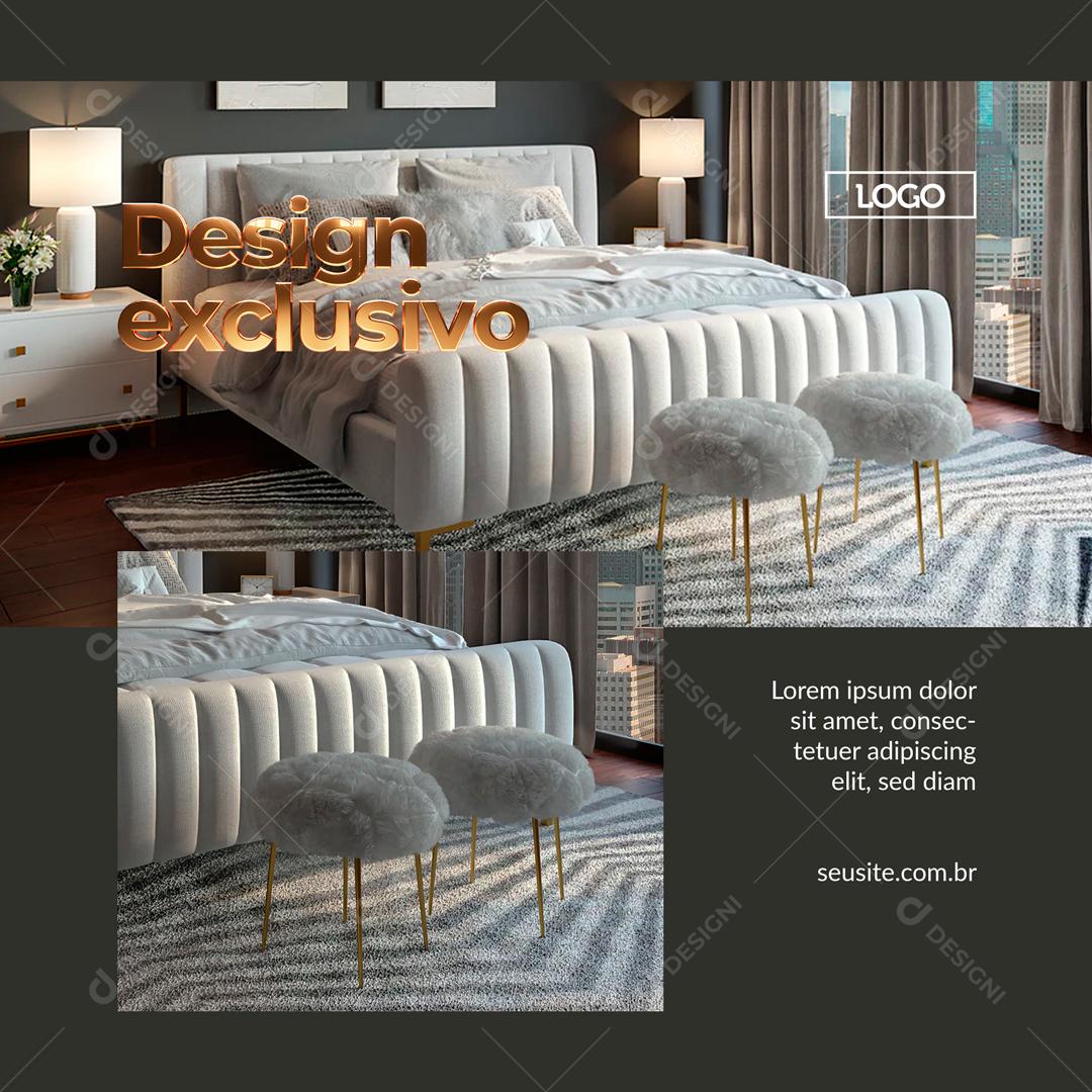 Moveis De Designe Contemporâneo Social Media PSD Editável