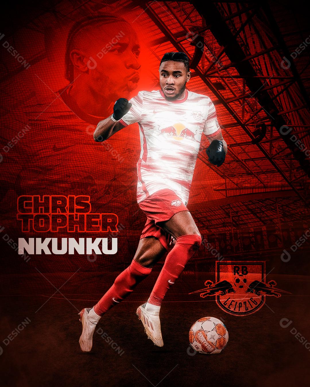 Flyer Jogador De Futebol Chris Topher Social Media PSD Editável