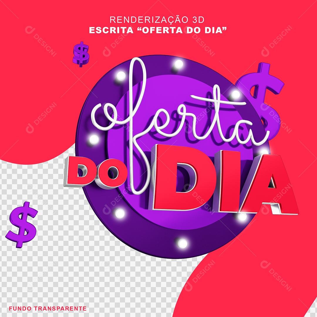 3D Deal of the Day Purple And Red Stamp For Compositing PSD