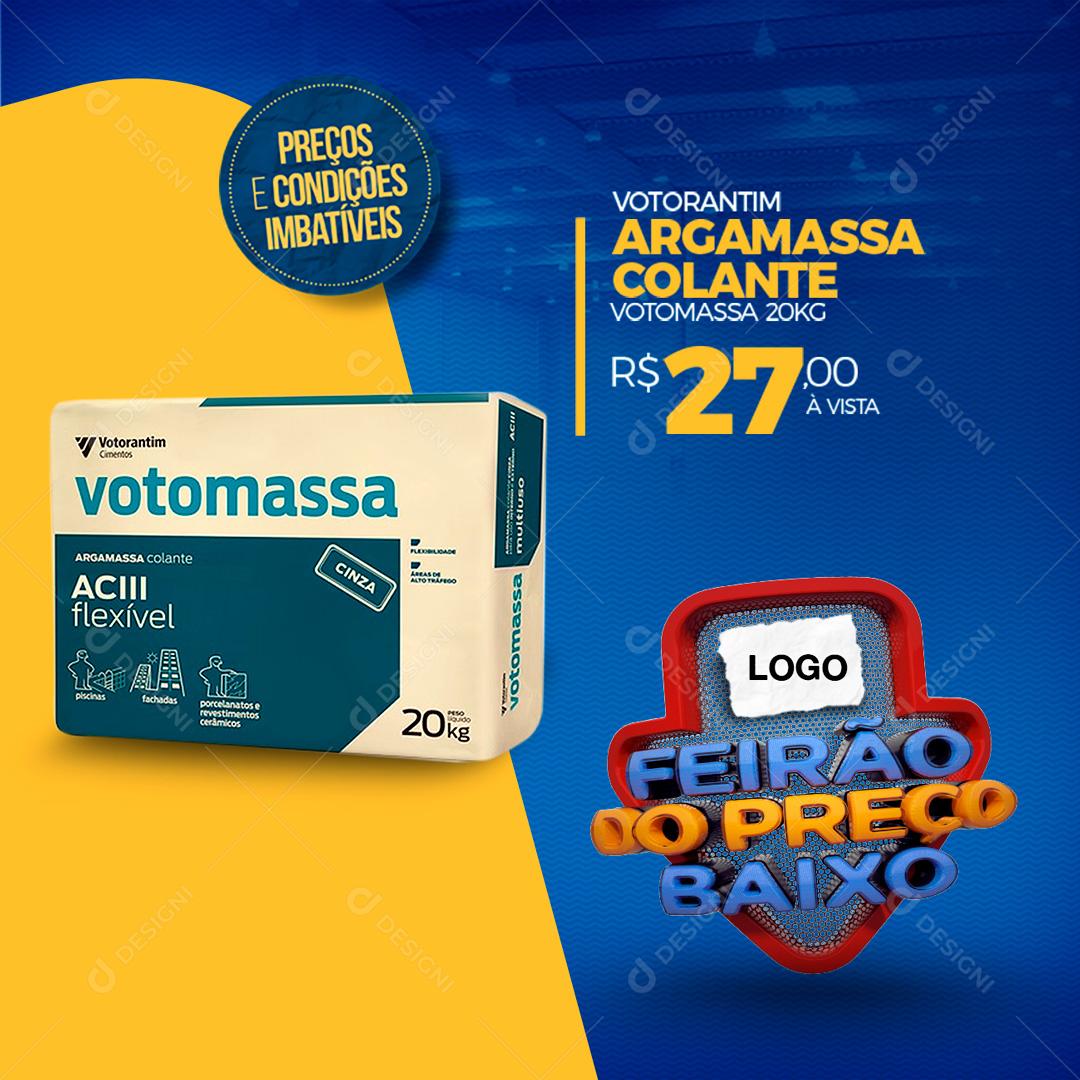 Social Media Feirão Do Preço Baixo Contrução PSD Editável