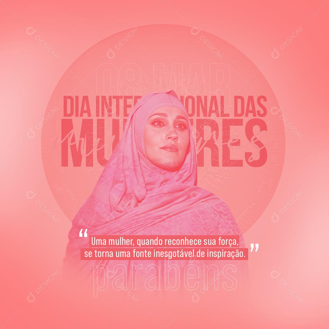 Social Media Dia Da Mulher 8 De Março PSD Editável