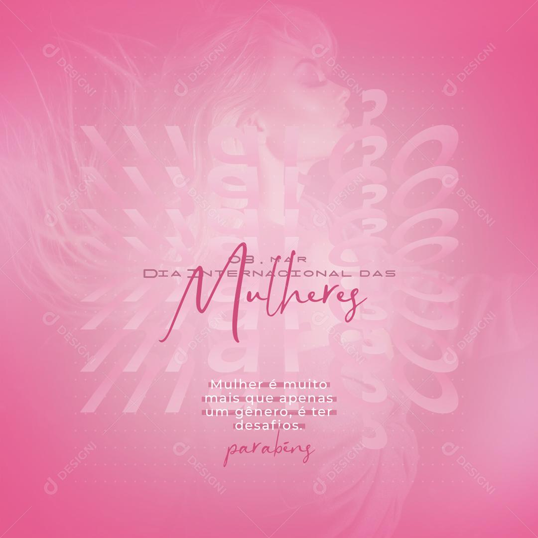 Social Media Dia Internacional Da Mulher 8 De Março PSD Editável