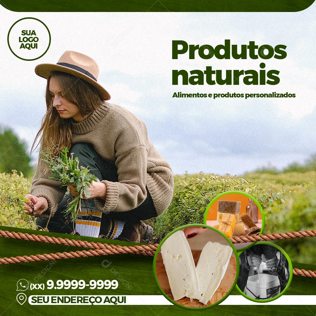 Produto Naturais Agro Social Media PSD Editável