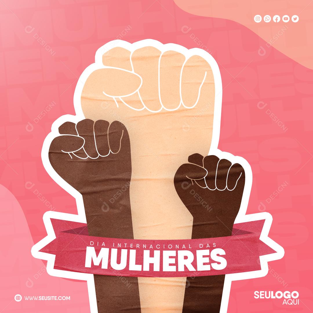 Dia Da Mulher 8 De Março Social Media PSD Editável