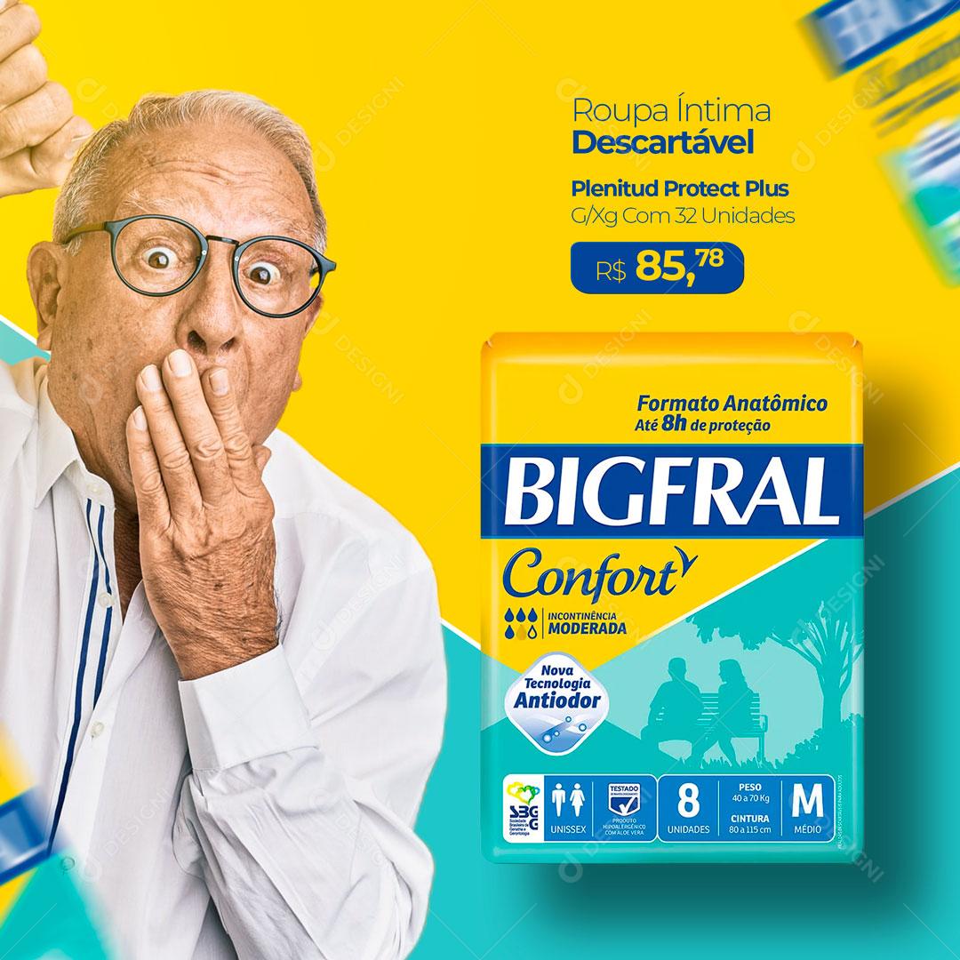 Post Farmácia Drogaria Roupa Íntima Descatável Social Media PSD Editável