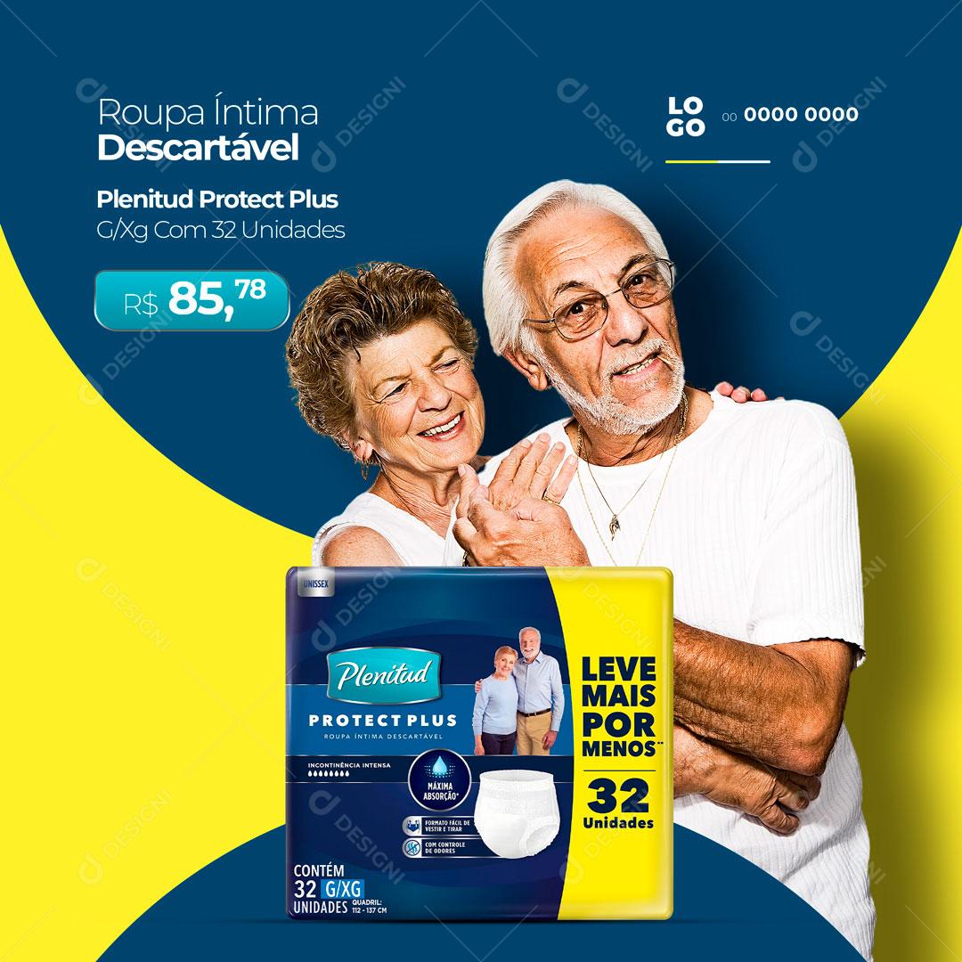 Post Farmácia Drogaria Roupa Íntima Descatável Social Media PSD Editável