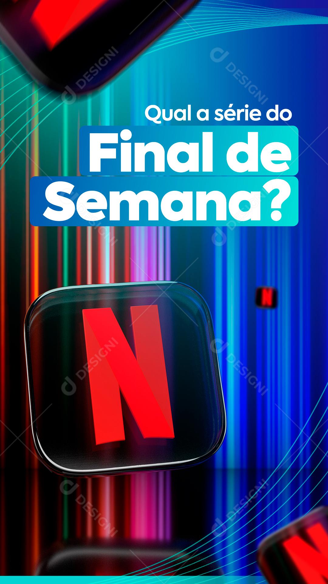 Qual A Série Do Final De Semana Social Media PSD Editável