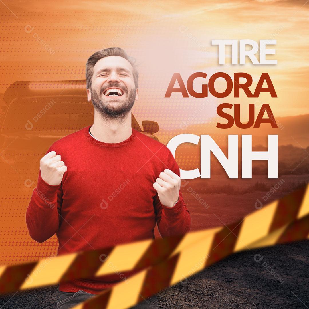 Social Media Auto Escola Tire Agora Sua CNH  PSD Editavel