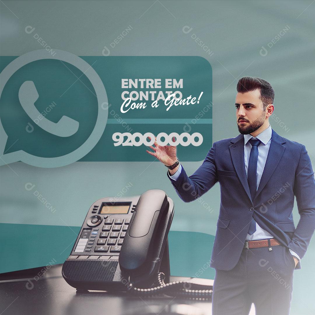 Post Advocacia Advogado entre em Contato Social Media PSD Editável