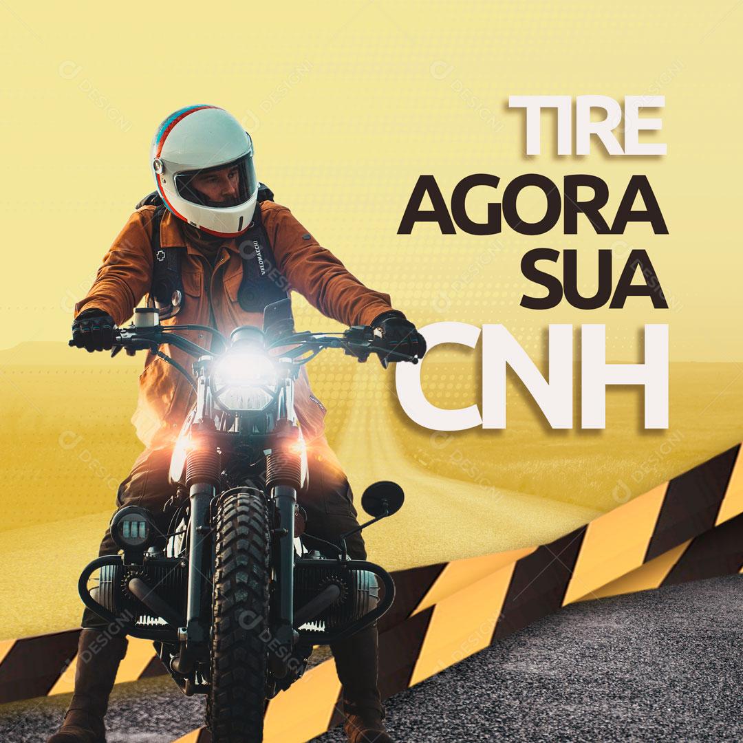 Auto Escola Tire Agora Sua CNH Social Media PSD Editavel