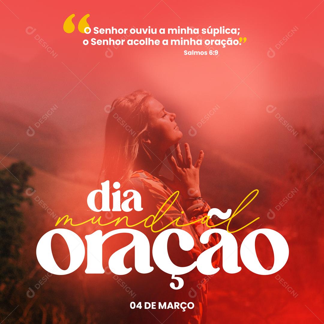 Social Media Dia da Oração 5 de Março PSD Editável