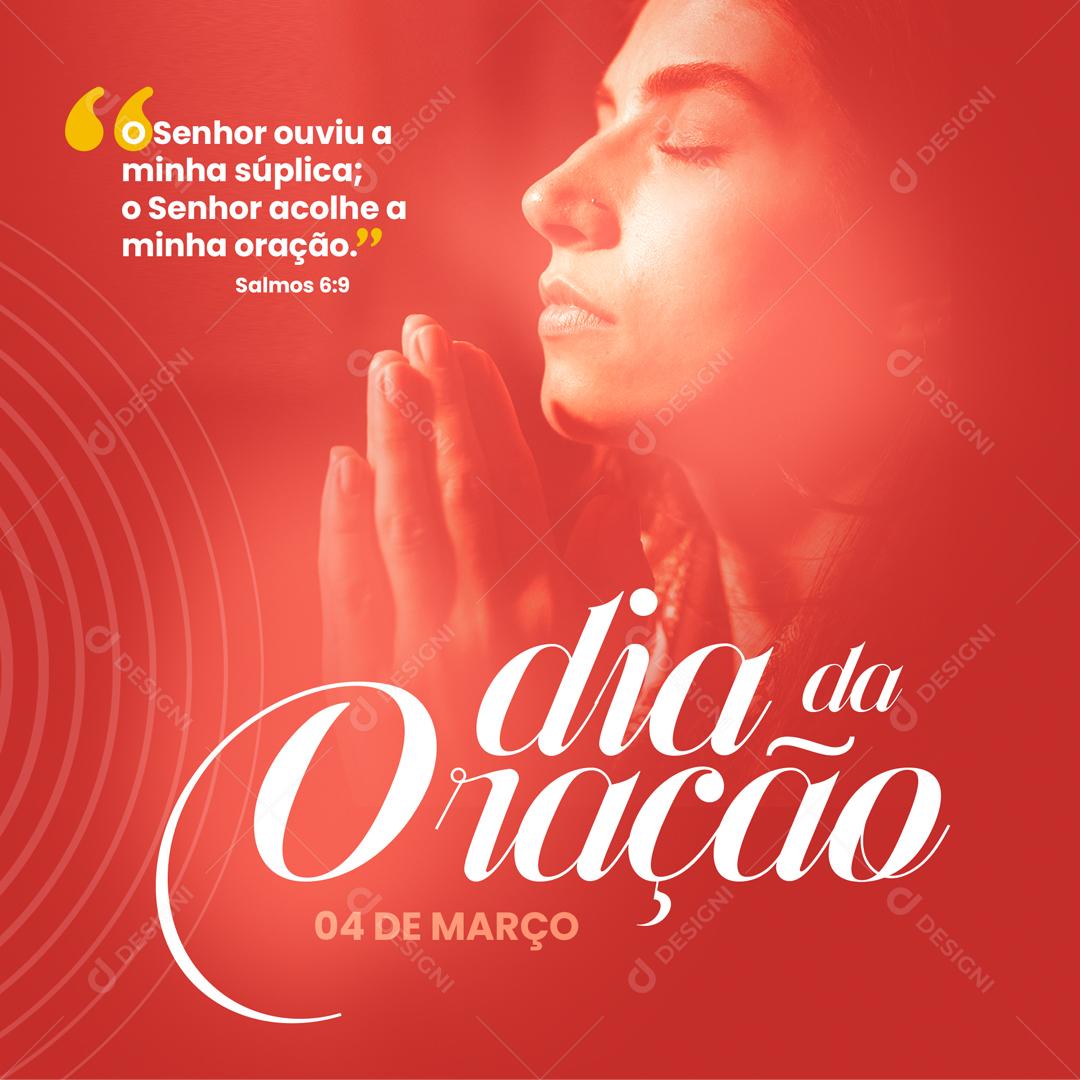 Social Media Dia Mundial da Oração 5 Março PSD Editável