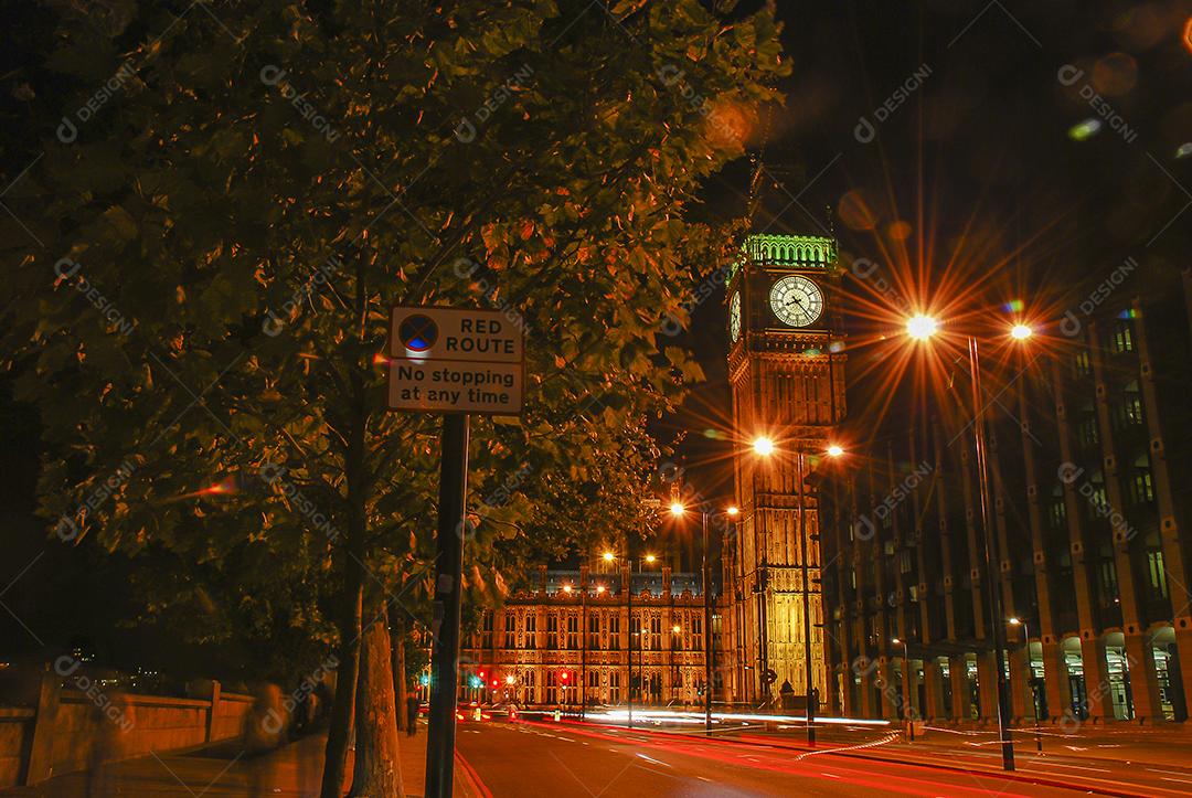Big Ben torre do relogio Leste das Casas do Parlamento.