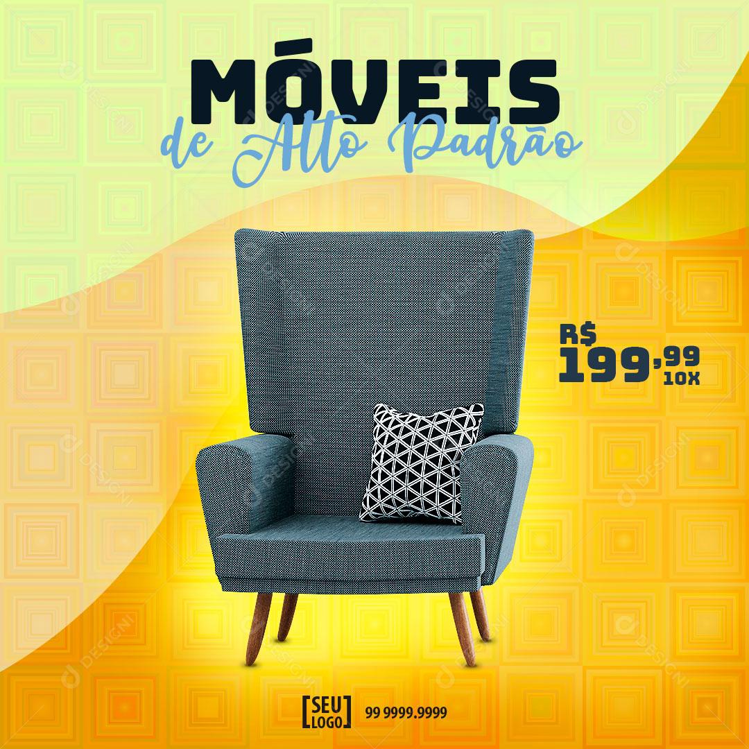 Móveis de Alto Padrão Social Media PSD Editável