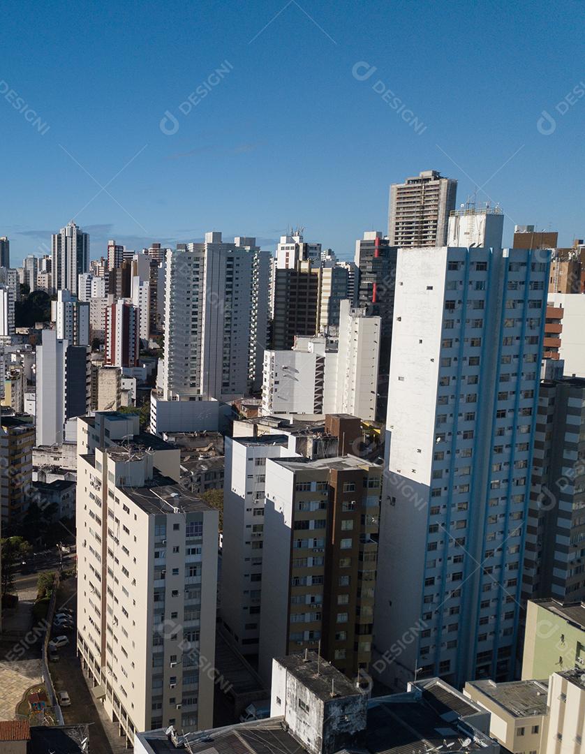 Vista aérea de drone da paisagem urbana de Salvador, Bahia, Brasil. Aeria