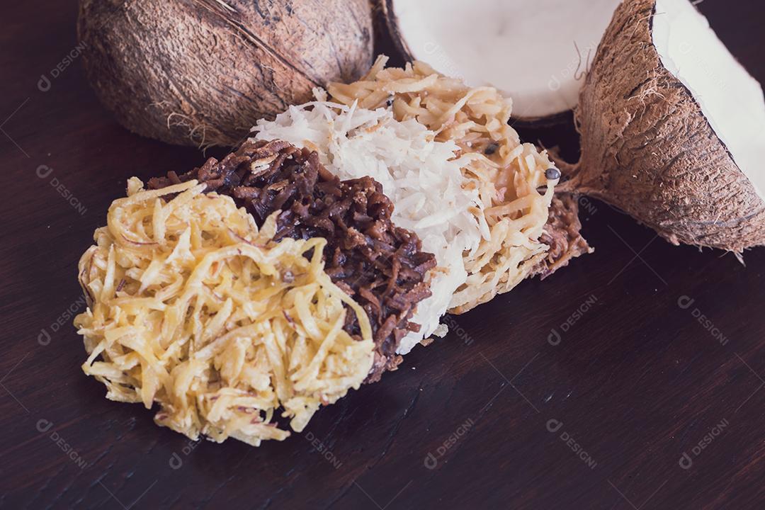 Doce de coco doce brasileiro doce de coco típico das festividades juninas