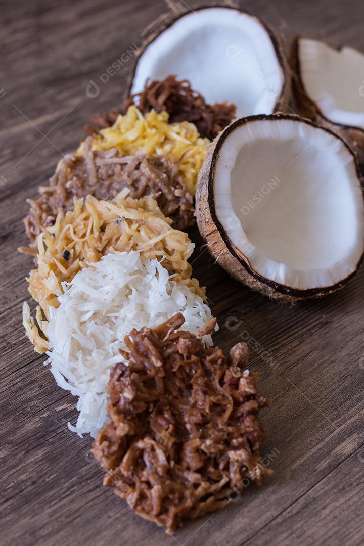 Doce de coco doce brasileiro doce de coco típico das festividades juninas