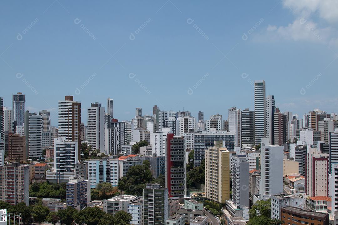 Vista de prédios na cidade de Salvador Bahia Brasil