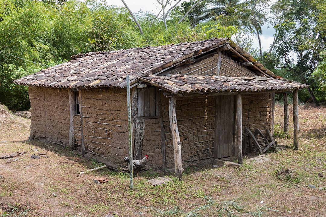 Casa feita de Taipa com argila