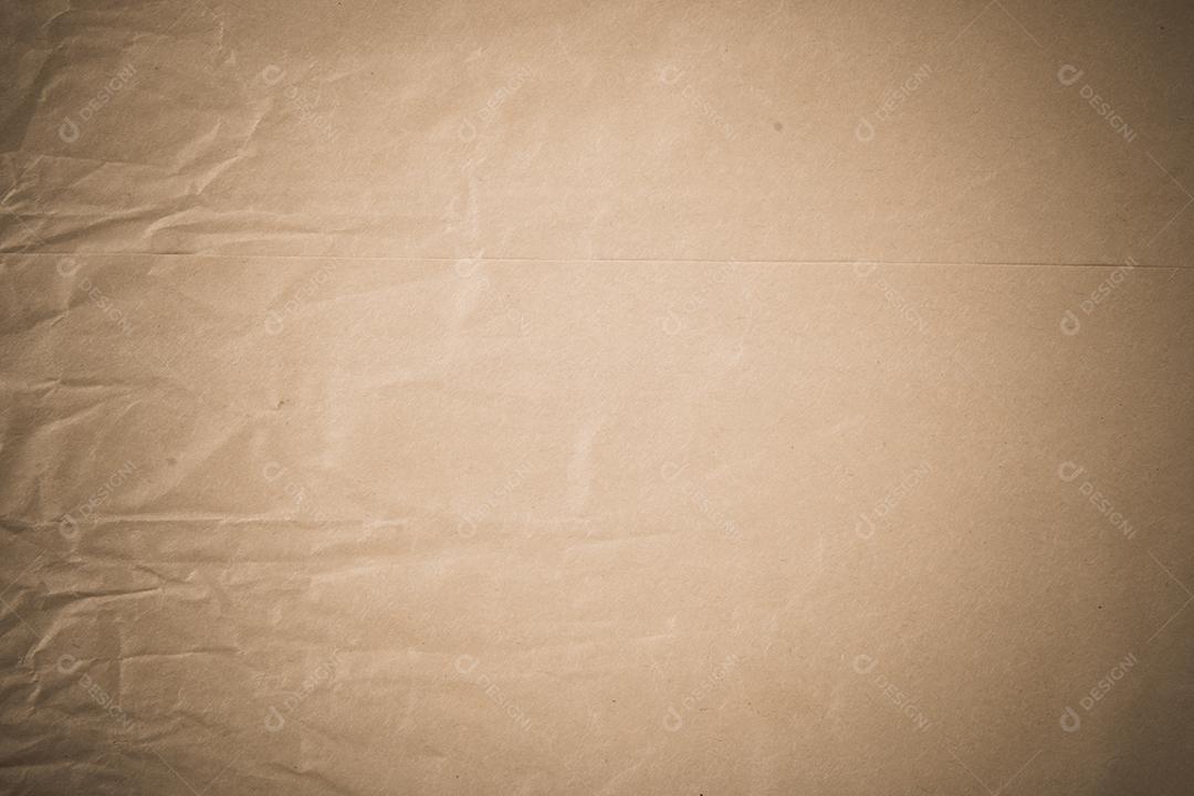 Fundo de textura de papel marrom amassado