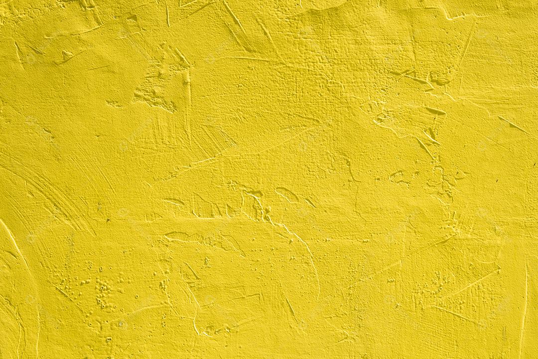 Fundo com textura de parede com tinta amarela
