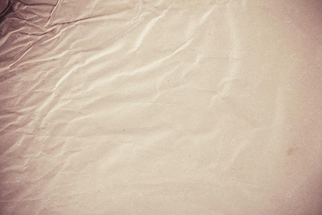 Textura de papel marrom amassado