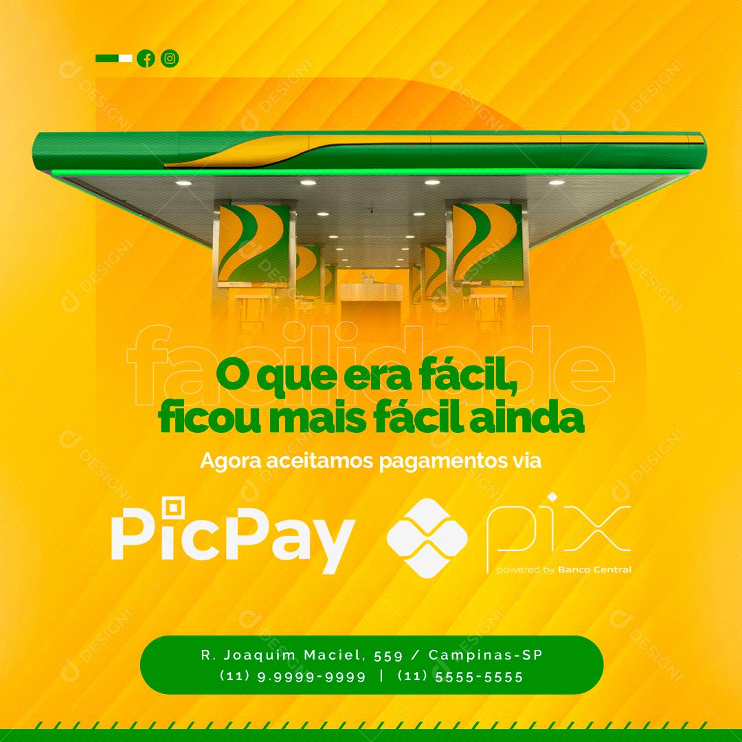 o Que Era Fácil Agora Ficou Mais Ainda Social Media PSD Editável