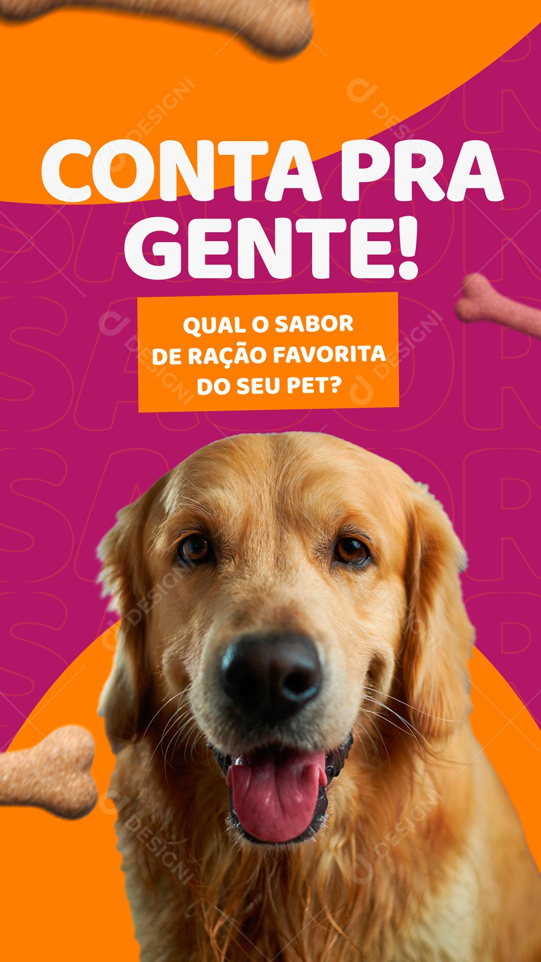Qual A Ração Favorita Do Seu Pet Social Media PSD Editável