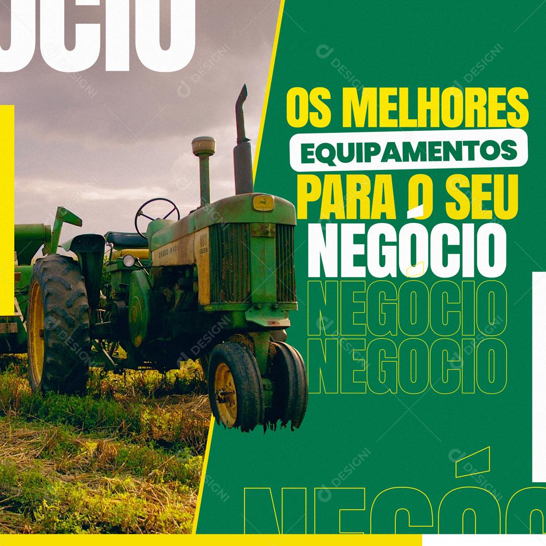 Os Melhores Equipamentos Para O Seu Negócio Social Media PSD Editável